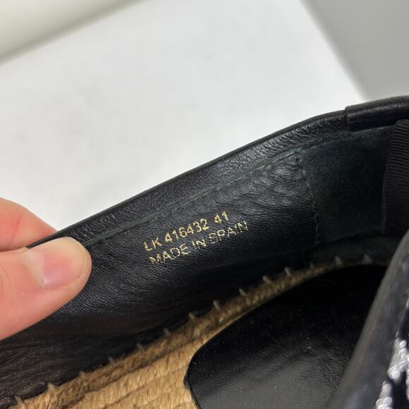 Saint Laurent Glitter Star Espadrilles Slip Ons Women's 41 US 11 - Picture 10 of 11